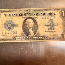 1923 1 Silver Certificate Horse Blanket Large Size Blue Seal Note Dollar Bill