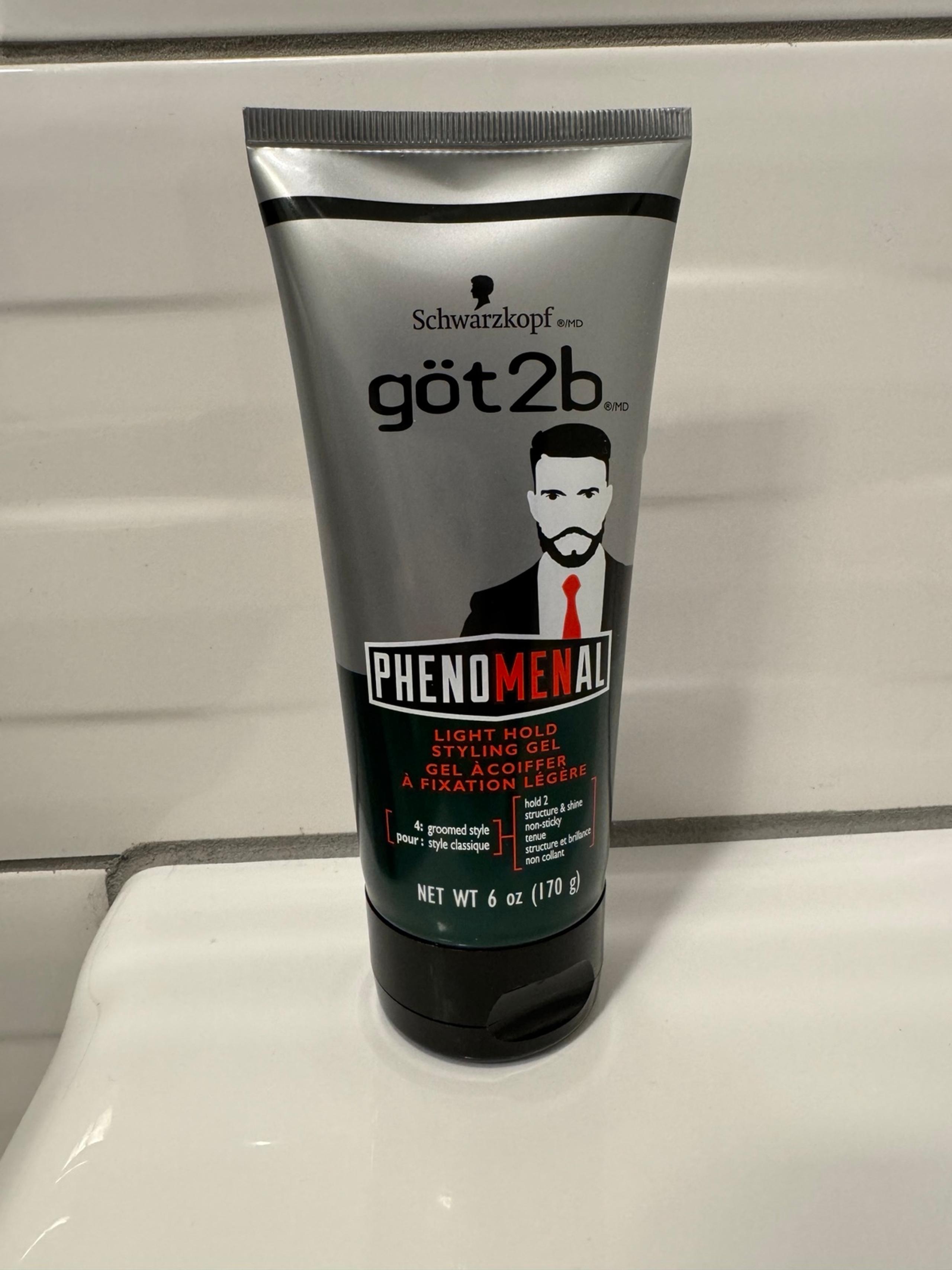 Schwarzkopf Got2b PHENOMENAL Light Hold Styling Gel