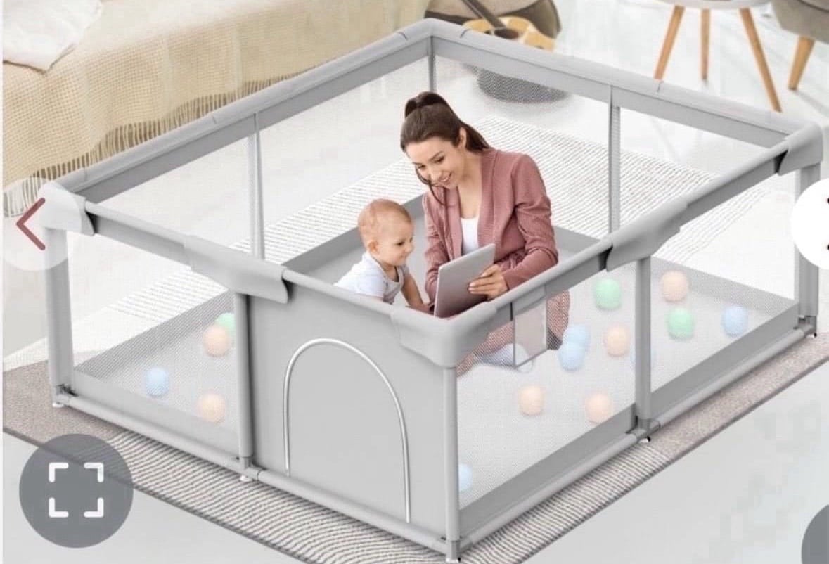Besuhot Baby Playpen Baby Playard,  Playpen for Babies and Toddlers with Gate, B
