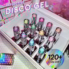 Reflective gel nail Polish disco polish
