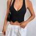 Vintage Black corset halter top 4