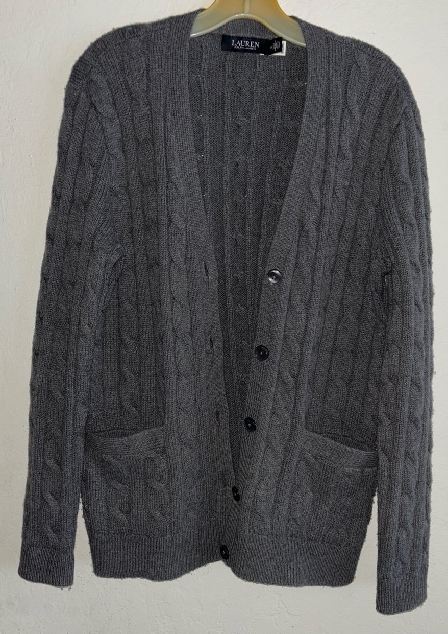 Taibert-long Sleeve-cardigan color gray , size M