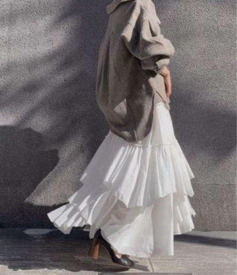 Casa Fline Cotton Tiered Skirt