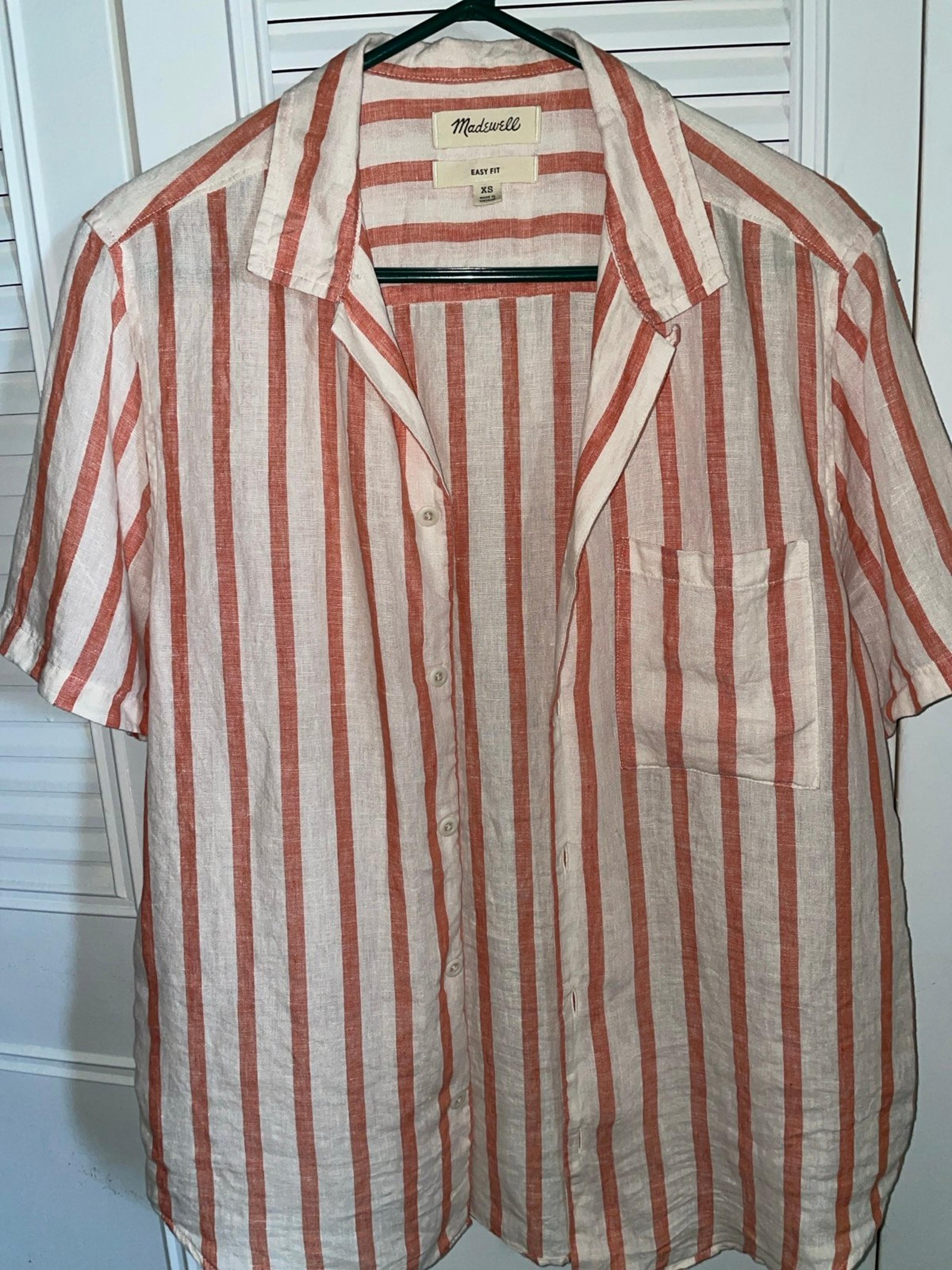 Madewell striped button down sz S