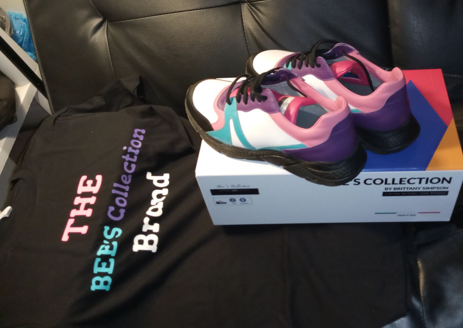 Custom shoes with matching shirt