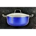 Dutch Oven 4.5 Qt with Glass Lid, Cobalt Blue Non-Stick Oven Safe Servappetit