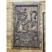 Vintage Hand Carved Wood Mayan Wall Plaque Figures 3ds Bundle Of (2)