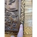 Vintage Hand Carved Wood Mayan Wall Plaque Figures 3ds Bundle Of (2)