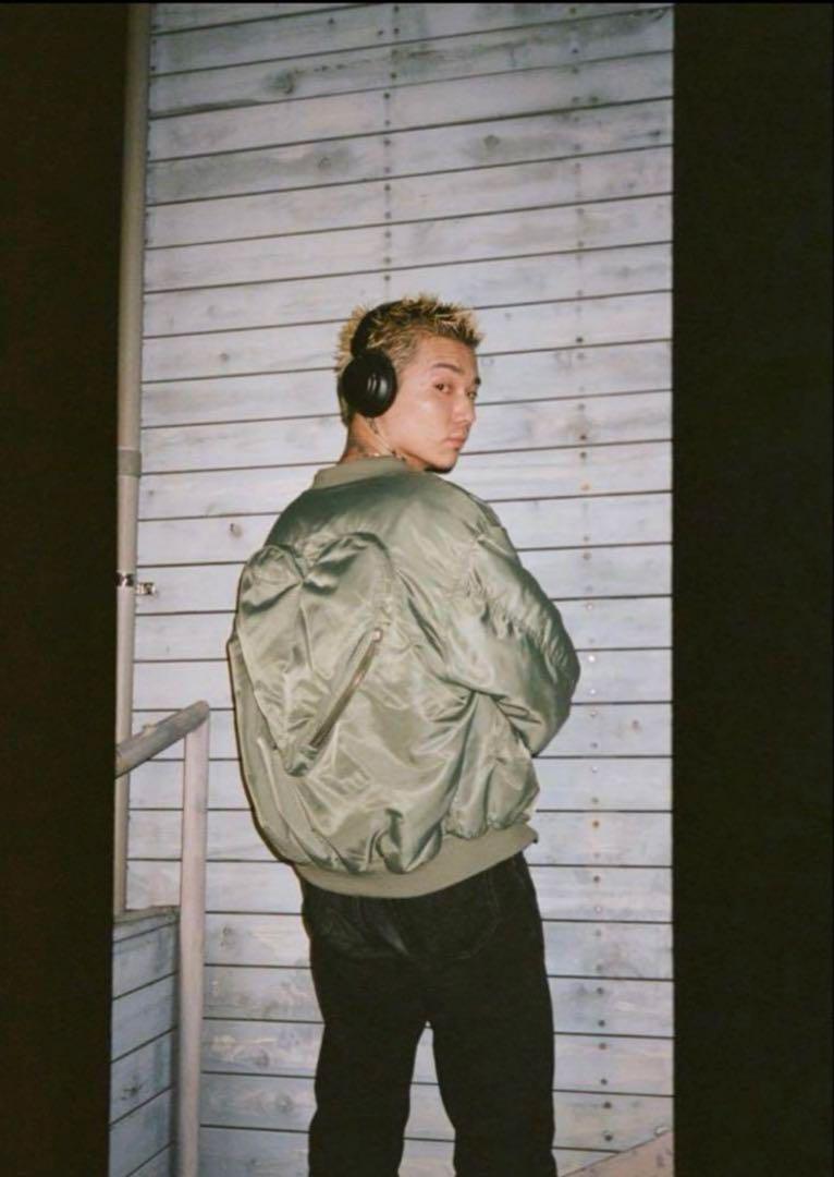 TAPPEI MA-1 Jacket Olive Green Heart Design