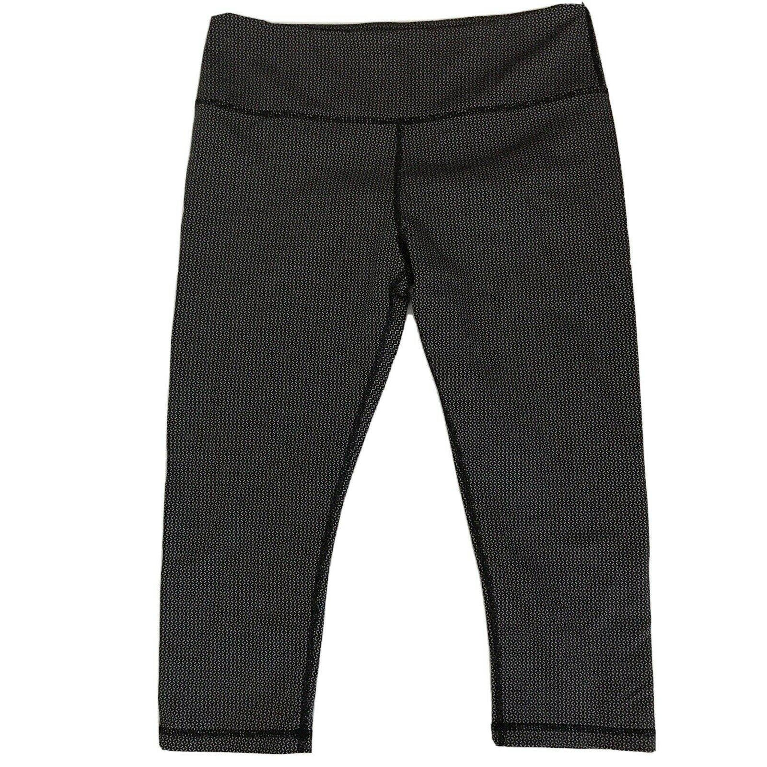 Black White Sz Small Crop Leggings Womens Athletic Activewear EUC - Glyder