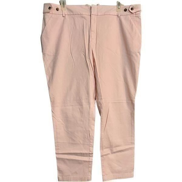 Ava & Viv Women’s Plus Size Boyfriend Chino Pants, Blush, 20W
