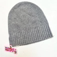 Nordstrom 100% Cashmere One Size Knit Beanie NEW Grey