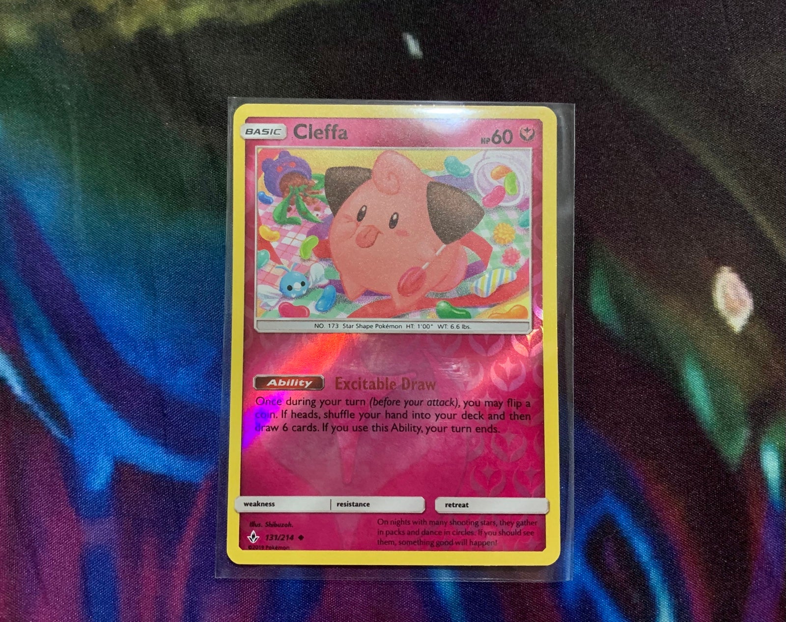 RESERVED Pokemon Card Cleffa 131/214 Unbroken Bonds