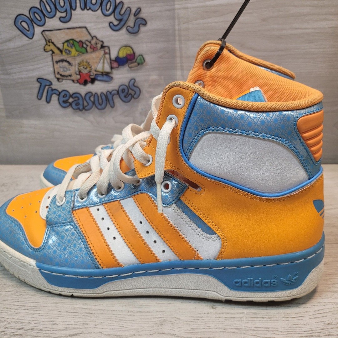 Adidas Conductor Hi Patrick Ewing Mens 9.5 Shoes 789002 VGC Orange Lace Up