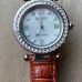 Vintage ECCLISSI STERLING SILVER 925 WATCH BROWN LEATHER BAND #22340