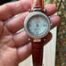Vintage ECCLISSI STERLING SILVER 925 WATCH BROWN LEATHER BAND #22340