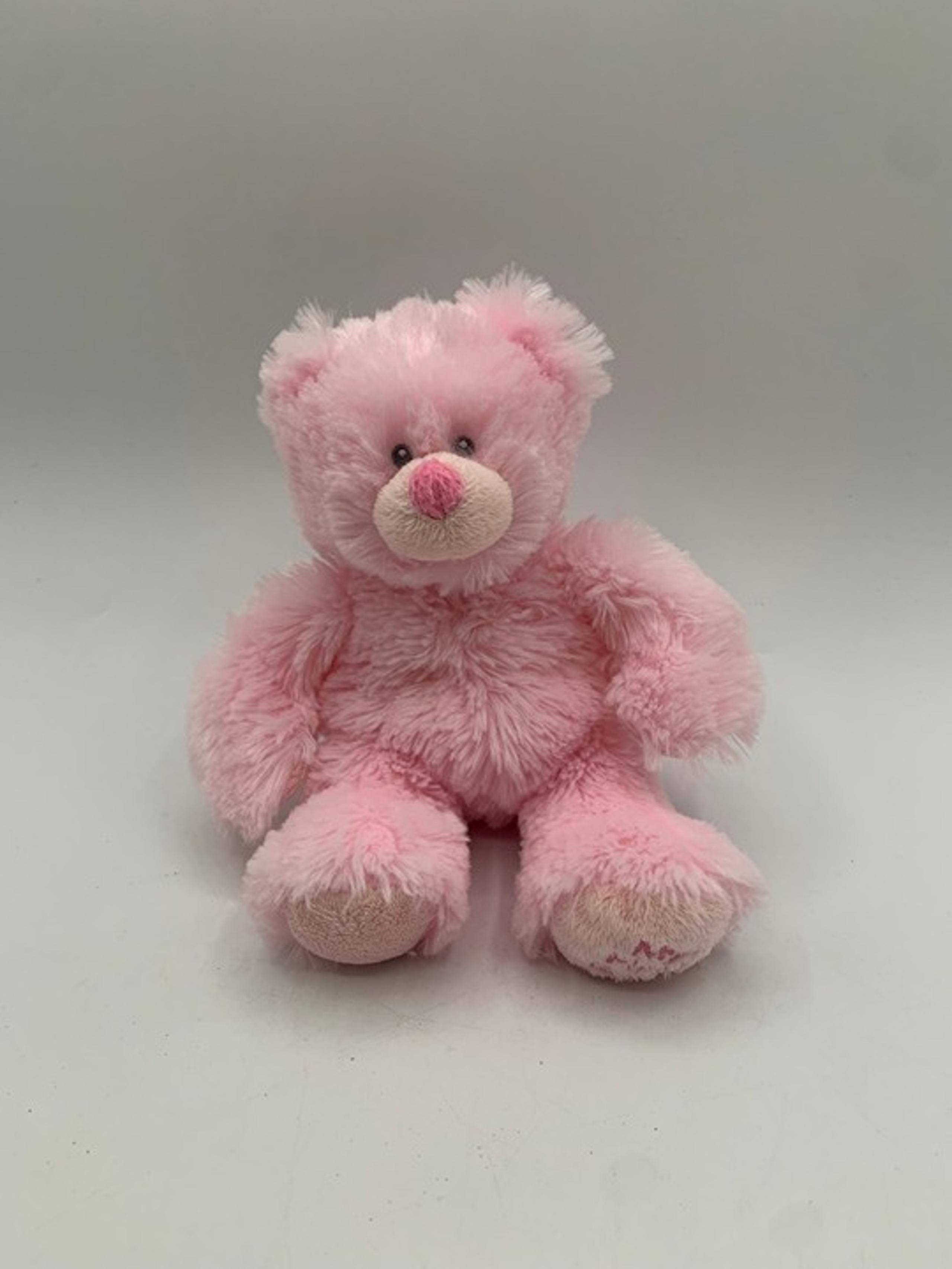 9" Baby Ganz My First Teddy Bear Plush Stuffed Animal Bow Pink BG2765 Baby girl