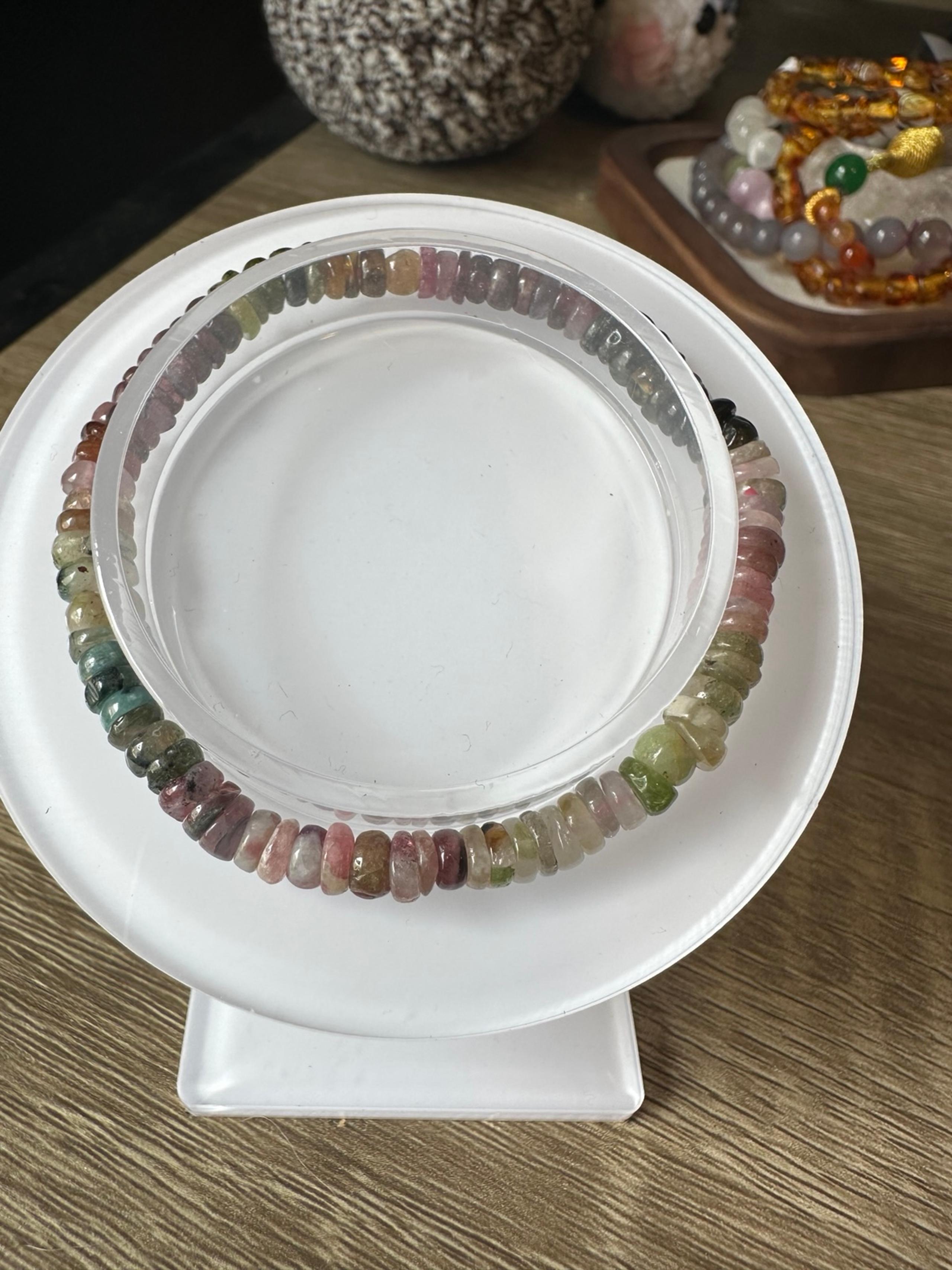 Tourmaline abacus bracelet