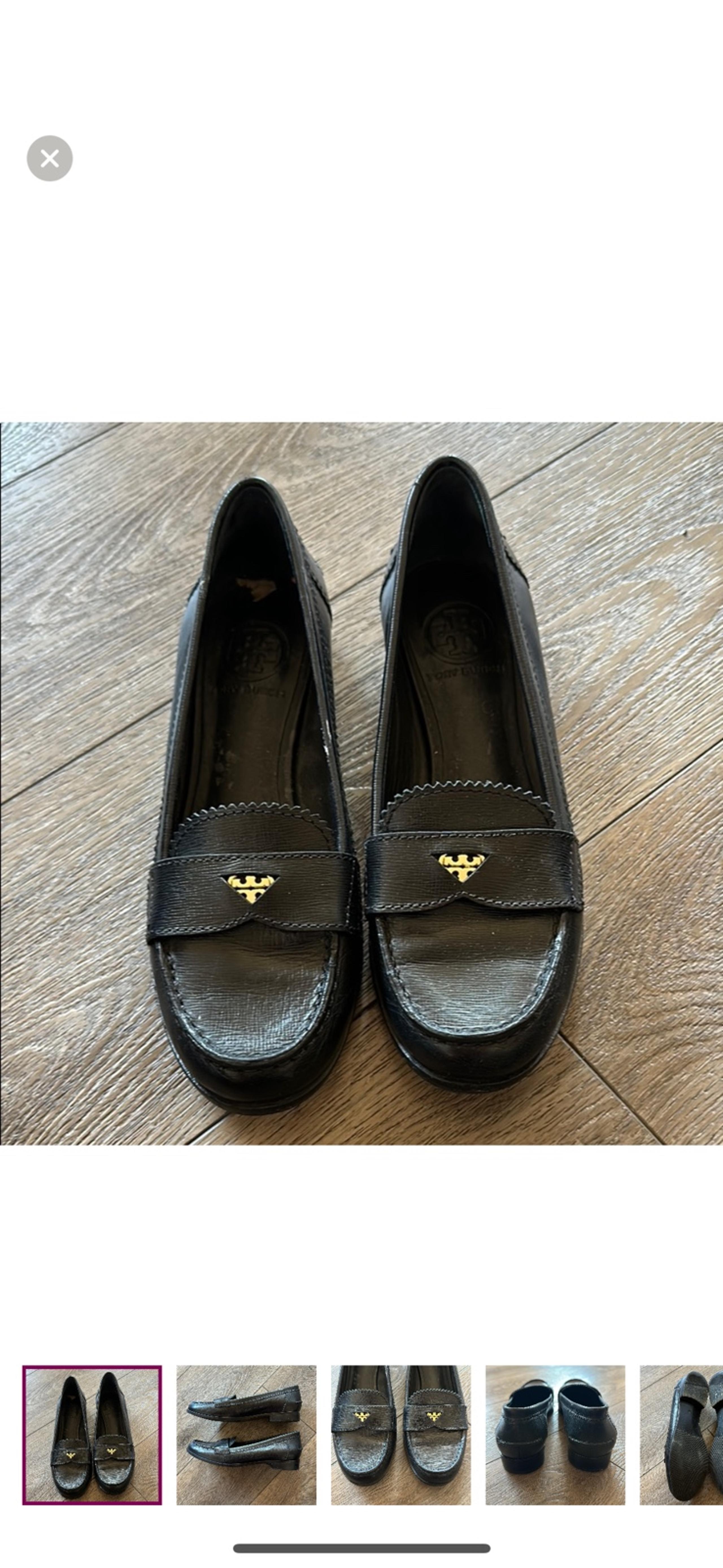 Women's Tory Burch Black Penny Loafers