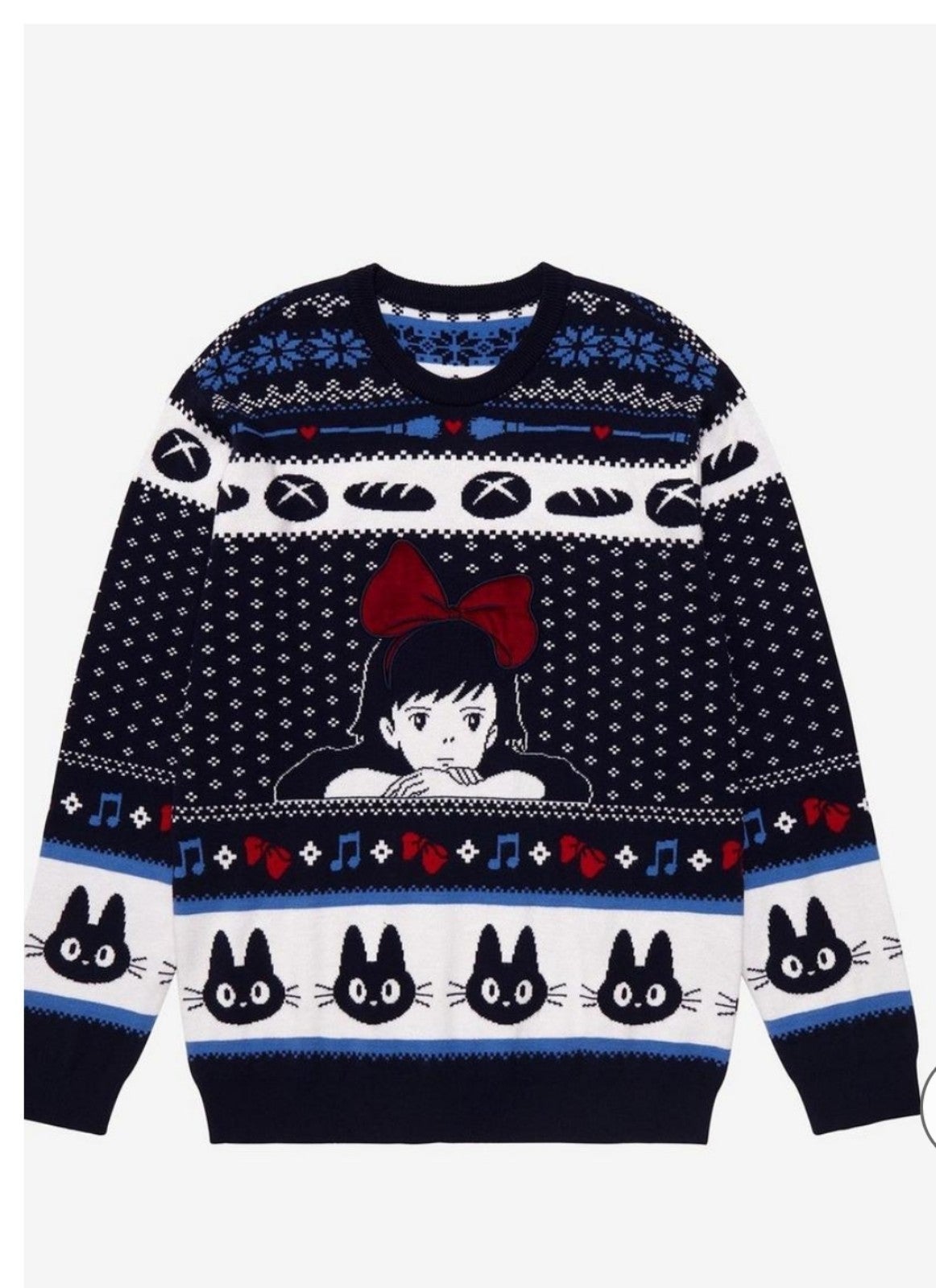 Studio Ghibli Kiki's Delivery Service Kiki Christmas Sweater size SM