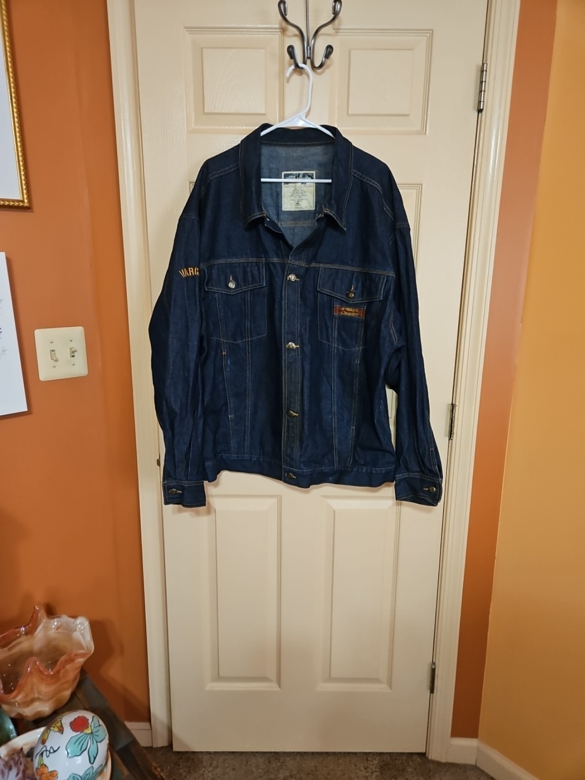Mens Rare Vtg Denim Varcity American Jean Jacket Style VFJ057/Storm Size XXL HK