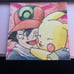 Pokémon: Ash and Pikachu painting