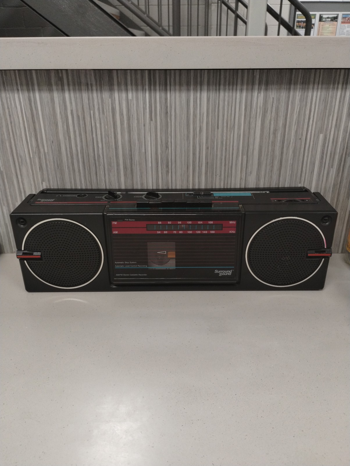 Vintage Boom Box radio tape cassette player