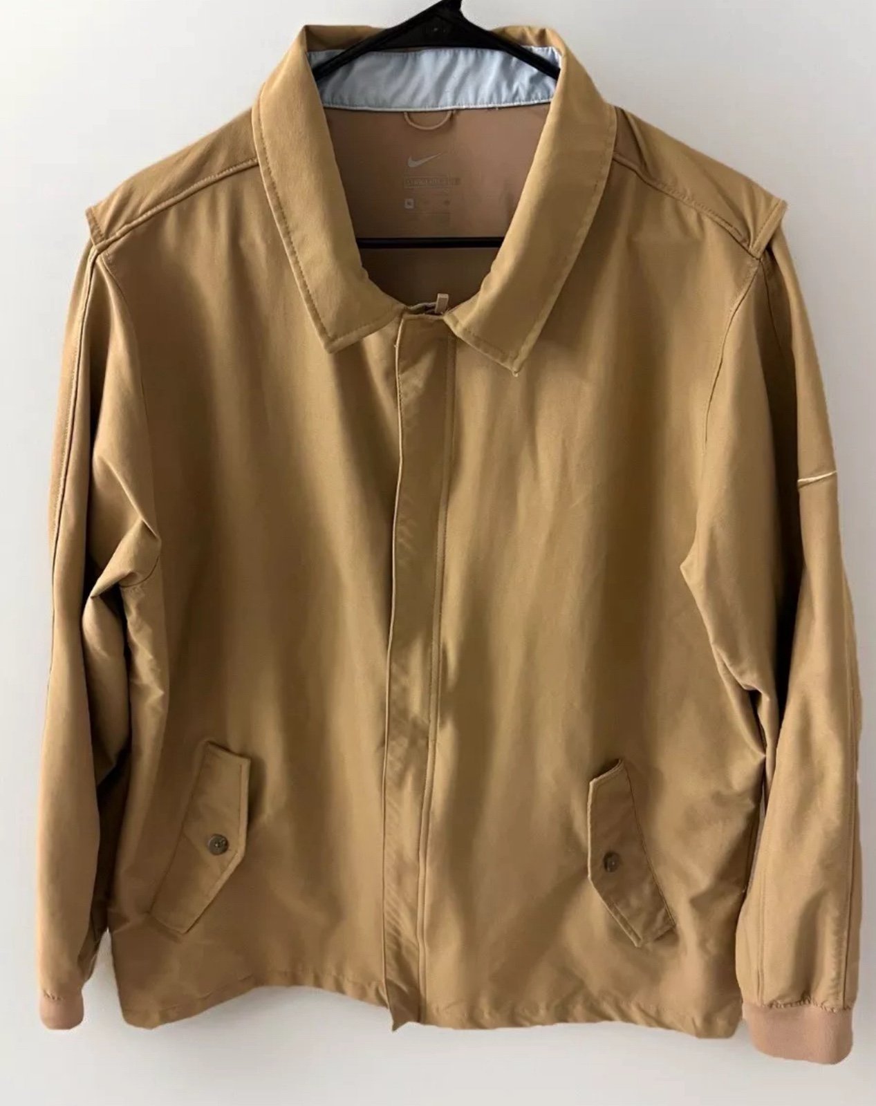 Nike Repel Player Golf Jacket Full Zip Beige Khaki Men’s Size XL