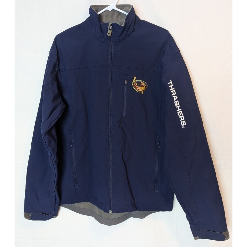 New NHL Atlanta Thrasher Majestic Windbreaker Team Gear Men's Size Large