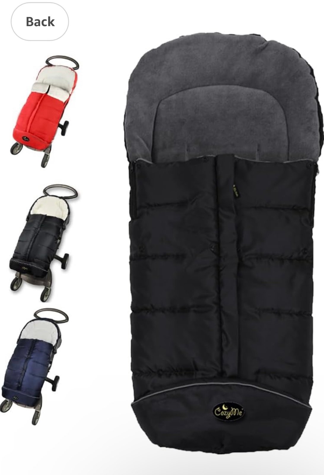 CozyMe Stroller Footmuff, Insulated Stroller Blanket Evelution, Water Repellent