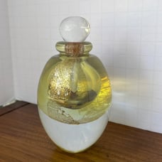 Art Glass Perfume Bottle Signed 1992 Eickholt