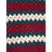 Vintage Christmas Red, Green, White Granny Afghan Blanket Crochet Cottage Core