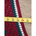 Vintage Christmas Red, Green, White Granny Afghan Blanket Crochet Cottage Core