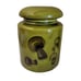 Vtg MCM 1969 LA Los Angeles Potteries Mushroom Canisters Set of 3 Rare Green HTF