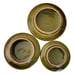 Vtg MCM 1969 LA Los Angeles Potteries Mushroom Canisters Set of 3 Rare Green HTF