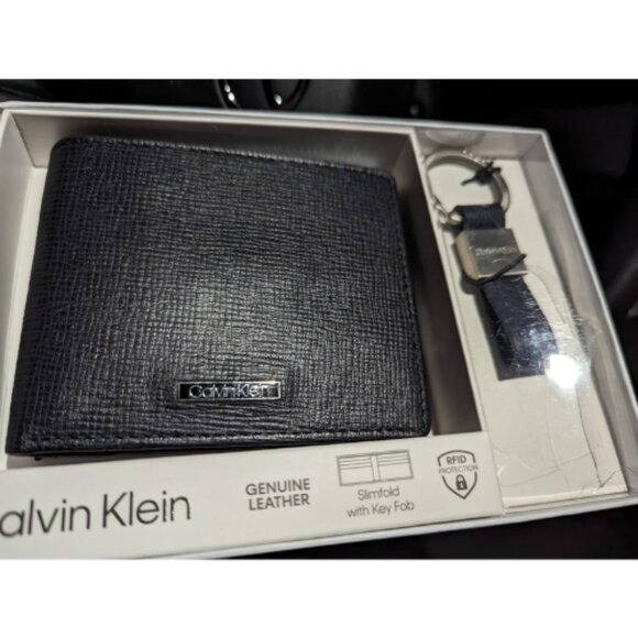Calvin Klein Men's Wallet Sets-Minimalist Card Cases, Bifold Wallets
