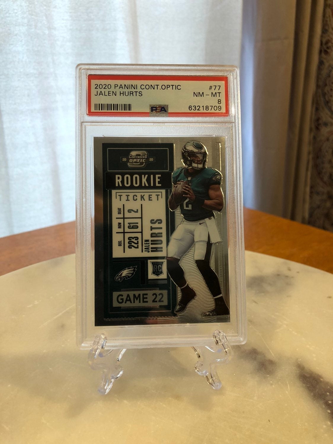 2020 Panini Contenders Optic Jalen Hurts ROOKIE #77
