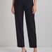 Exclusively Misook Petite Black Pull-on Casual Career Straight Leg Knit Pants XS