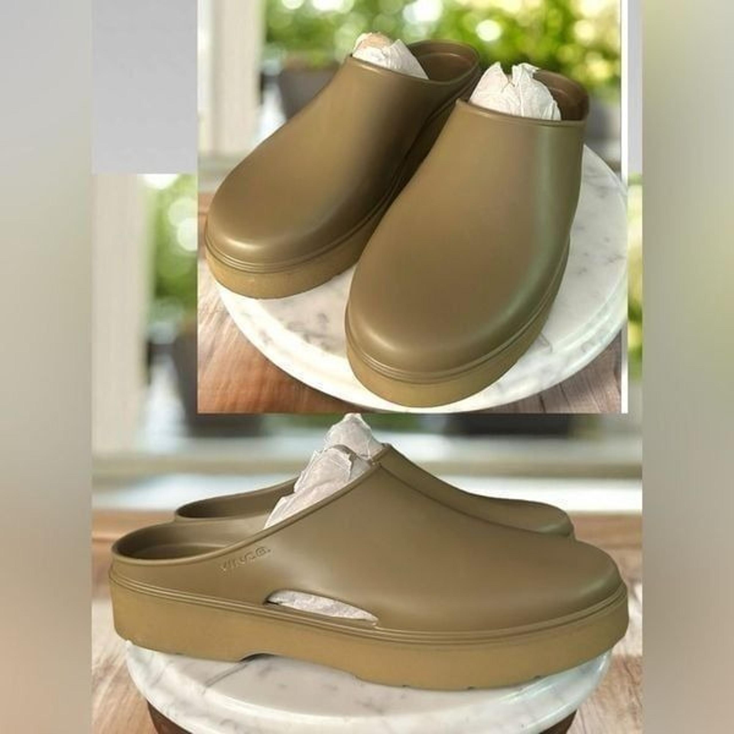 VINCE Unisex GEO Comfort Shoe Cypress Slip On Mules Clogs Womens 15  Mens 13 NEW