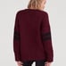 7 For All Mankind Oversized Bordeaux Collegiate Sweater