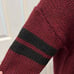 7 For All Mankind Oversized Bordeaux Collegiate Sweater