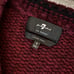 7 For All Mankind Oversized Bordeaux Collegiate Sweater