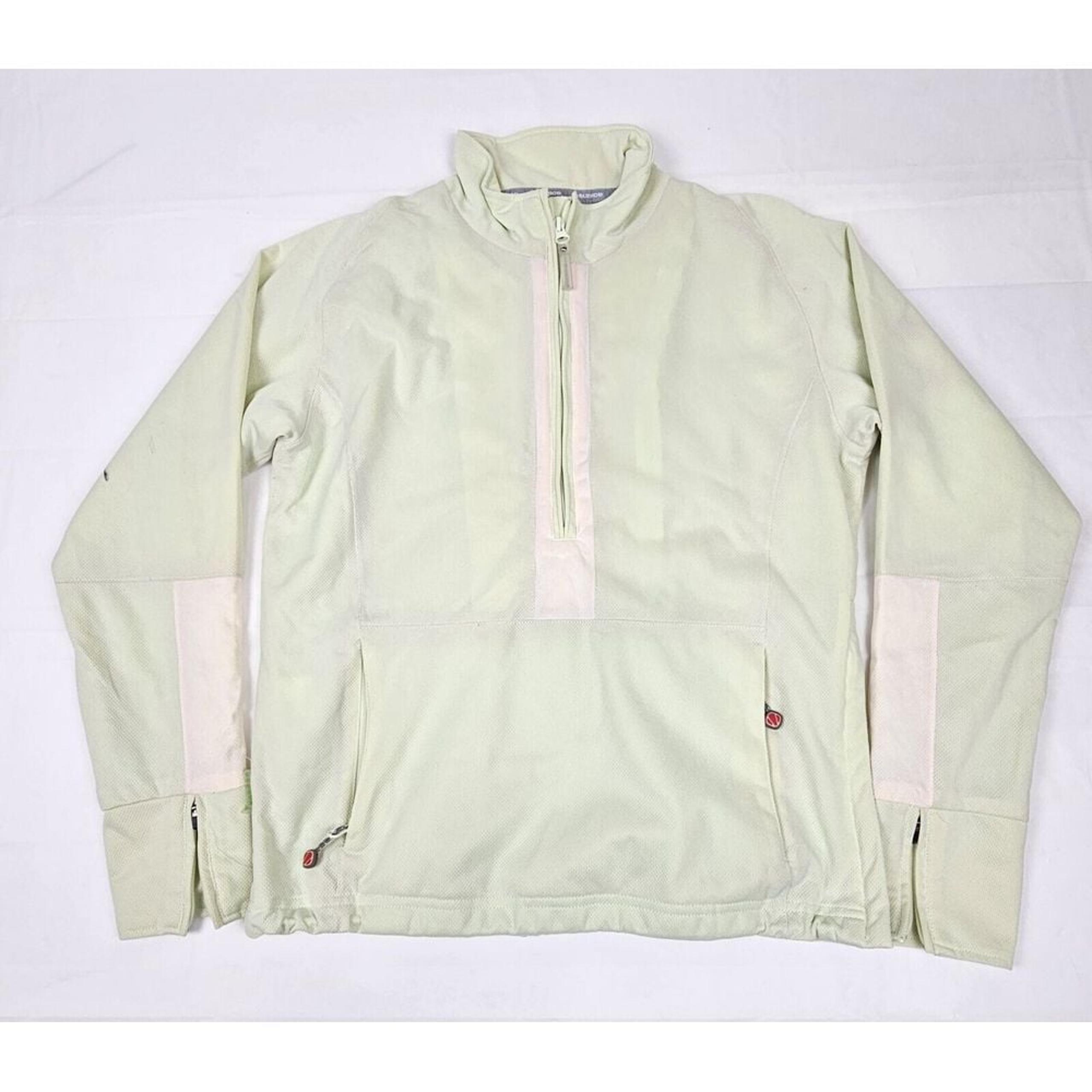 Sunice Golf Jacket Womens Medium. Teal Typhoon Half Zip Pullover Windbreaker.