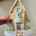 Bunnies light up gingerbread house !
