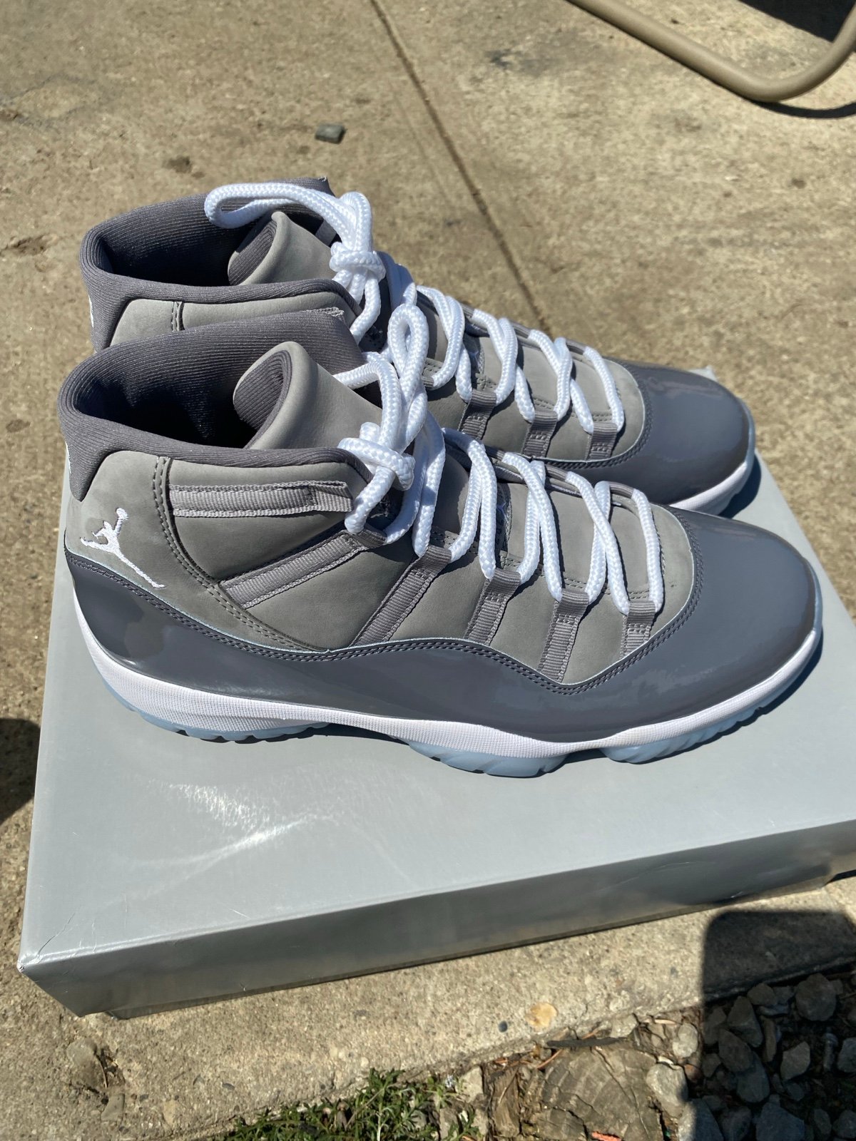 Size 12 air Jordan 11 cool grey retro new