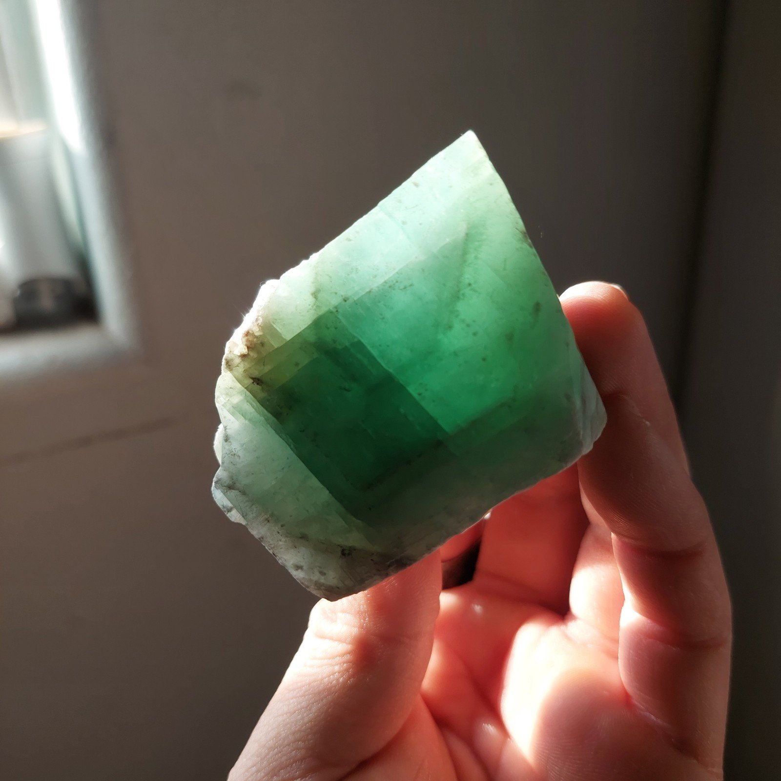 Green Calcite Chunk