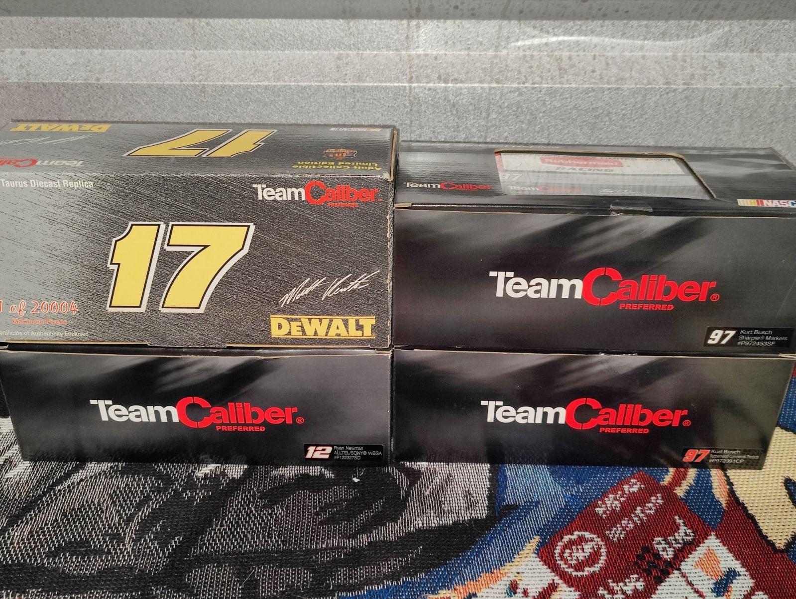 Matt Kenseth Kurt Busch Ryan Newman Team Caliber Nascar diecast lot