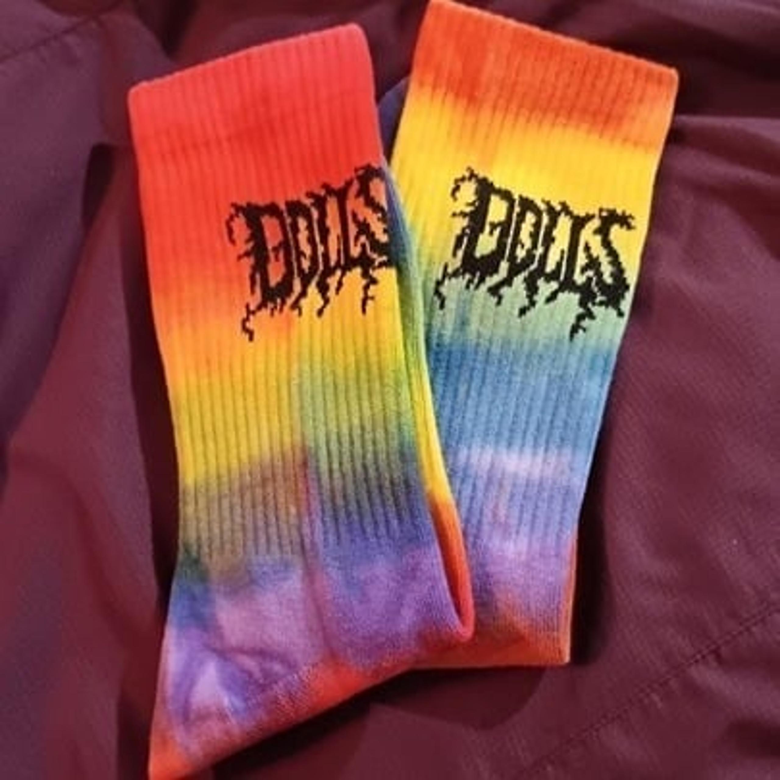 Dolls Kill Tie Dye Crew Socks (NWT)