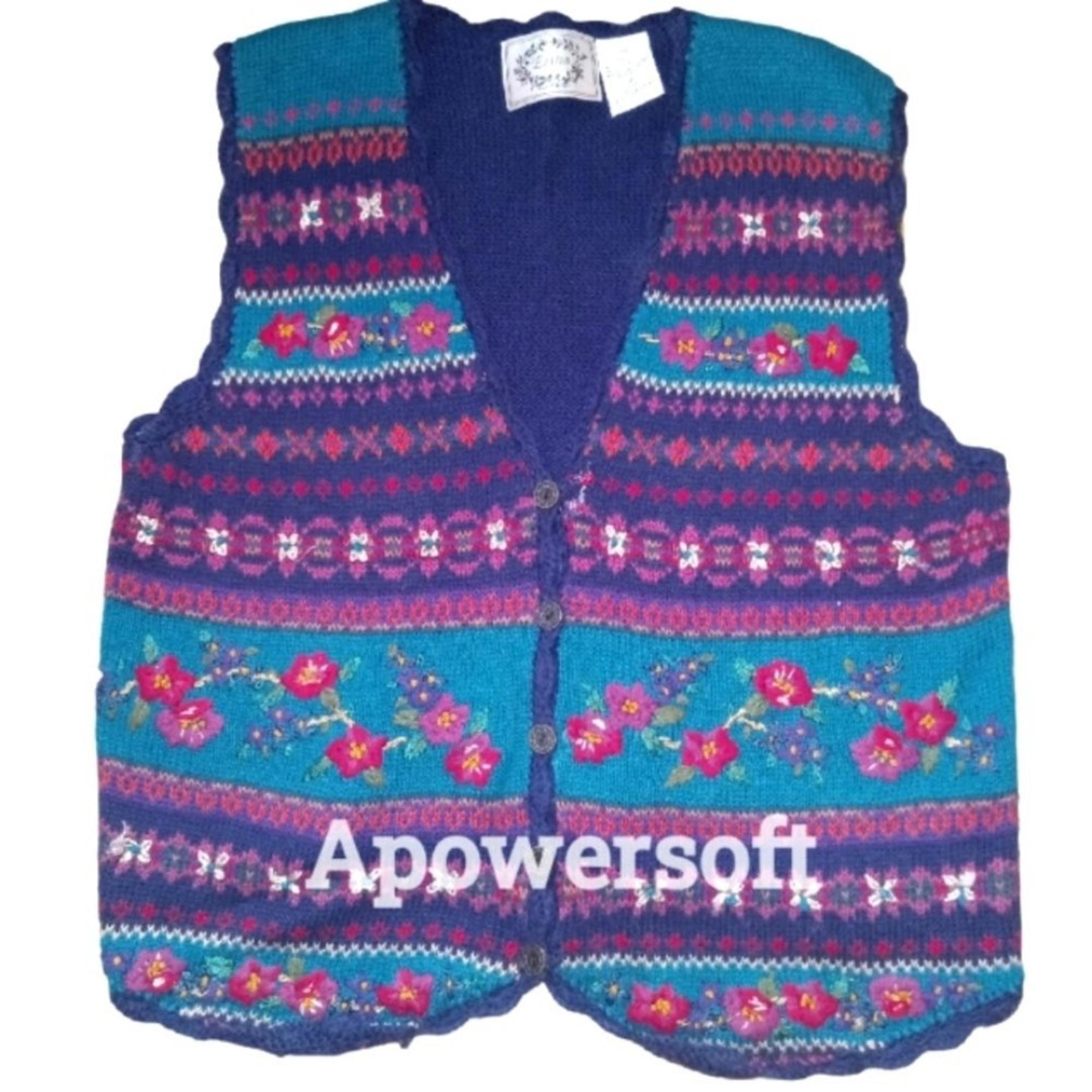 VNT Knit Button Front Sweater Vest