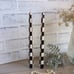 Courtly Candle Black and White Check Taper Candle Set 2 Hand Painted Check Decor
